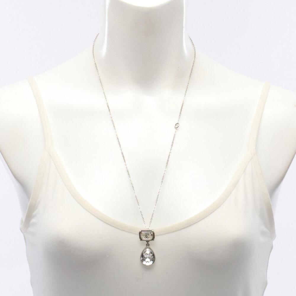 CHANEL White Logo Necklace - Picture 5 of 5
